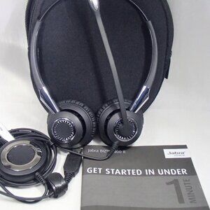 Jabra Biz 2400 II Duo USB Wired Headset Black Pre-owned